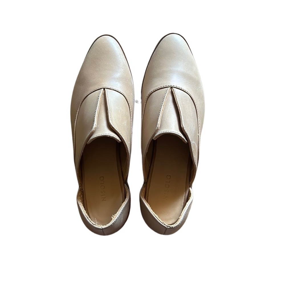 NISOLO Leather Emma d'Orsay Oxford 2.0 in Almond - Size 8 - Never worn!